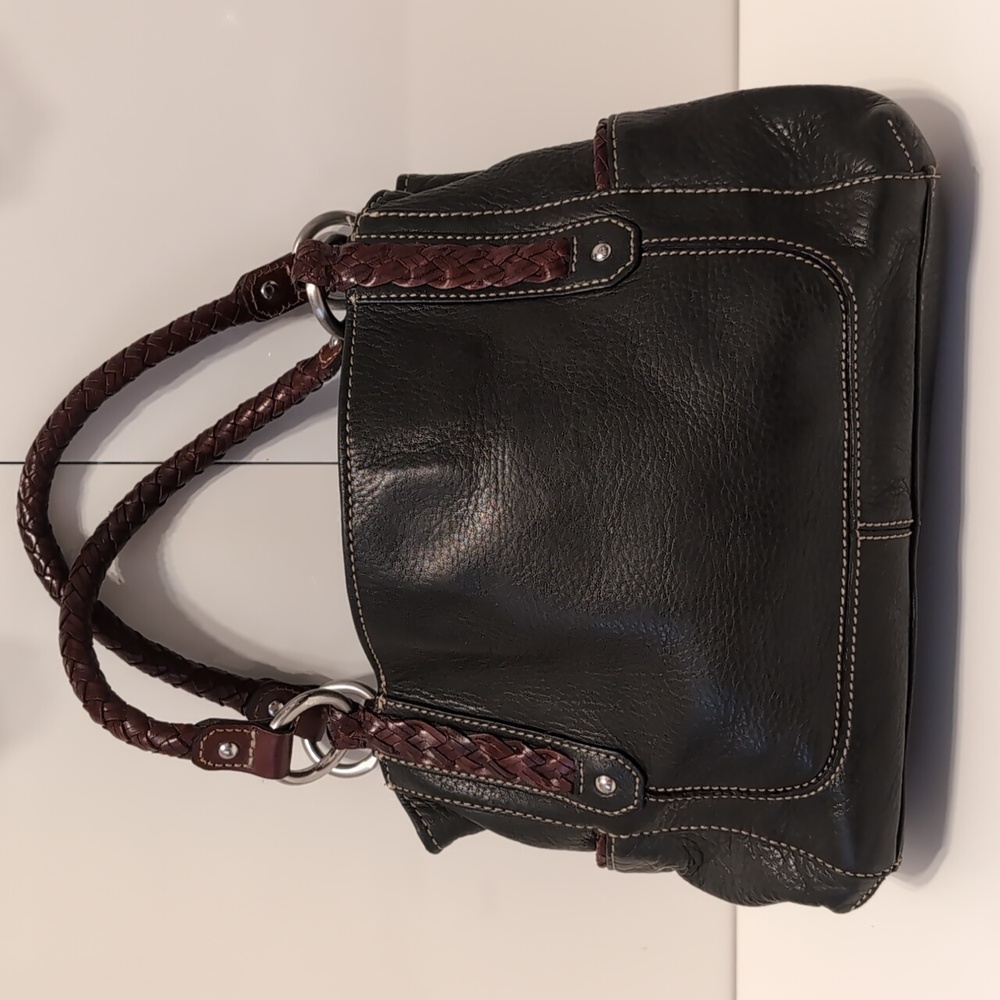 Fossil Black and Brown Shoulder Bag